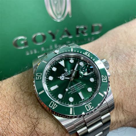 rolex submariner emerald green price|Rolex green bezel submariner.